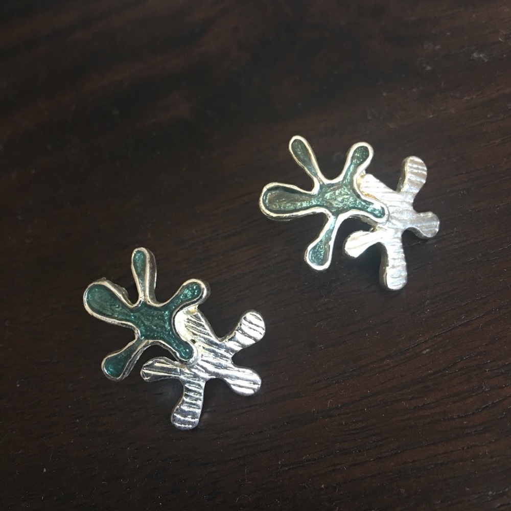Silver earrings